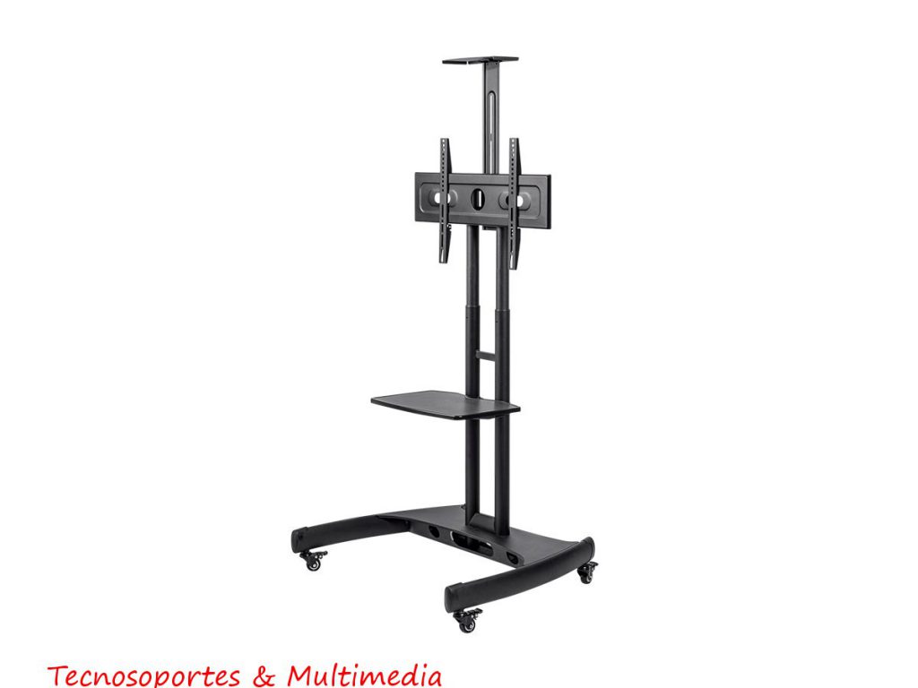 TS-14695 SOPORTE TIPO PEDESTAL CON REPISA DE CRISTAL - Tecno Soportes